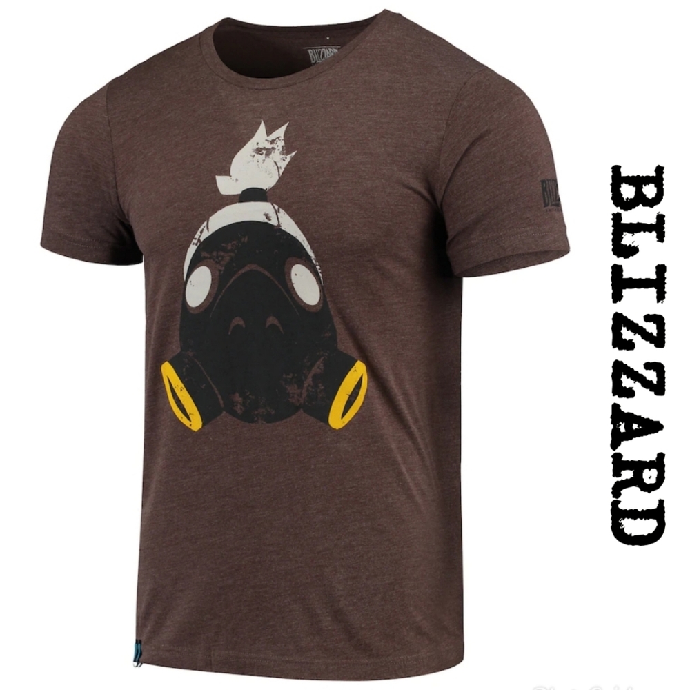 3/$15 Blizzard Road Hog Overwatch graphic tee